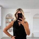 FLOATED BLOUSE WITH TURNED COLLAR