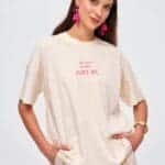 Crew Neck Printed Short Sleeve