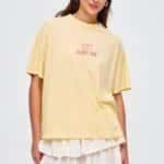 Crew Neck Printed Short Sleeve