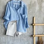 Low Shoulder Oversize Shirt
