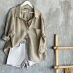 Low Shoulder Oversize Shirt