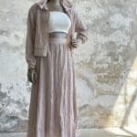 Hooded Bamboo Linen Fabric Set