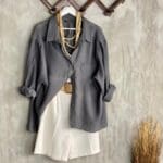 Low Shoulder Oversize Shirt