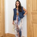 Navy Blue Two Pocket Detailed Bomber Denim Vest