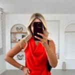 FLOATED BLOUSE WITH TURNED COLLAR