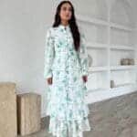 Layered Dress with Stripe Detail