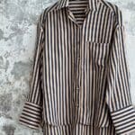 Oversize Tile Striped Shirt