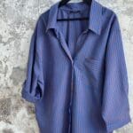 Oversize Tile Striped Shirt