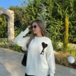 Sweater With Card White