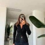 Ribbed Buttoned Sweater Black