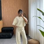 Beige Comfort T-shirt Set