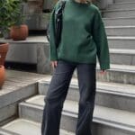 Dark Green Chic Sweater