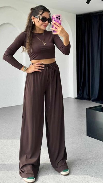 Brown Comfy Chic Set