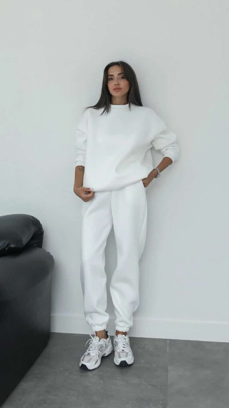 White Tracksuit Set