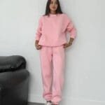Baby Pink Tracksuit Set