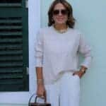 Beige Glittery Knitwear