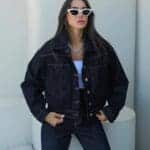 Hoover Dark Navy Blue Denim Jacket