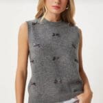 Serene Knit Vest Gray