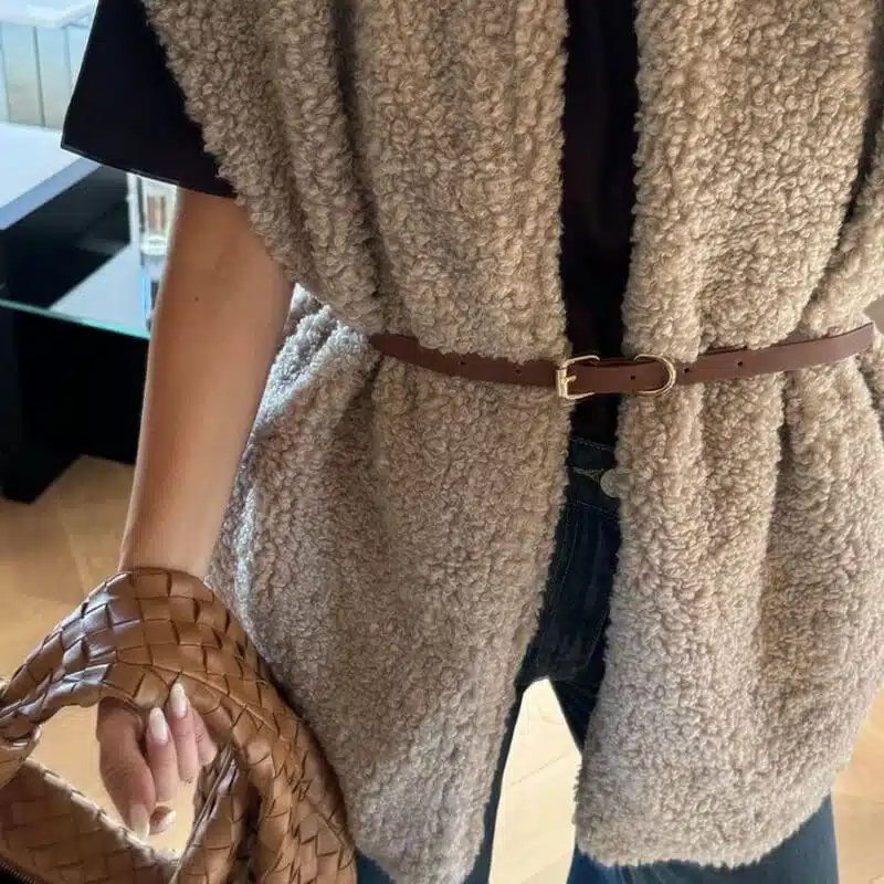 Light Brown Teddy Bear Vest