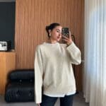 Beige Cozy Knit Sweater