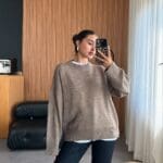 Brown Cozy Knit Sweater