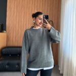 Gray Cozy Knit Sweater