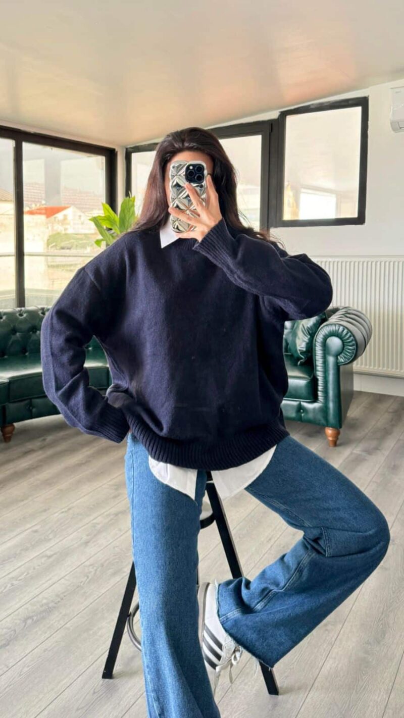 Navy Blue Soft Knit Essential