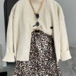 Beige Undershirt Knitwear and Cardigan