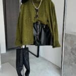 Green Undershirt Knitwear and Cardigan