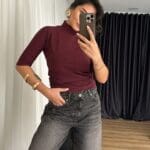 Bordeaux Cotton Collar Charm