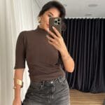 Brown Cotton Collar Charm