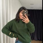 Green Emerald Bearded Knitwear