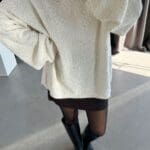 Thick Collar Bürmüklü Sweater Off-White