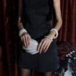 Black Shoulder Bow Detail Dress