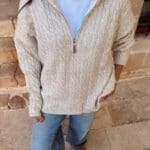 Zipper Knitwear Sweater