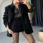 Vanetta Velvet Black Set