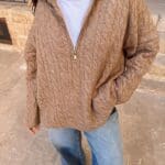 Zipper Knitwear Sweater