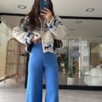 Blue Knitwear Trousers