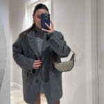 Anthracite Stone Polyviscose Jacket