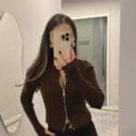 Coffee Handmade Detail Adjustable Cardigan