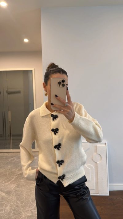 Ribbon Detailed Cardigan