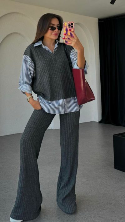 Balfour Shirt Knitwear Set