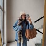 Blue Debby Sweater Trouser Set