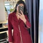 Claret Red Lina Jacket