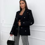 Black Heart Accent Blazer