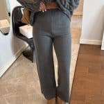 Brand Model Anthracite Knitted Trousers