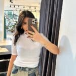 White High Collar Blouse