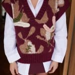 Burgundy Shirt and  Detailed Vest