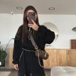 Black Stitched Detailed Zippered Suit