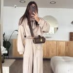 Stone Stitch Detailed Zippered Suit